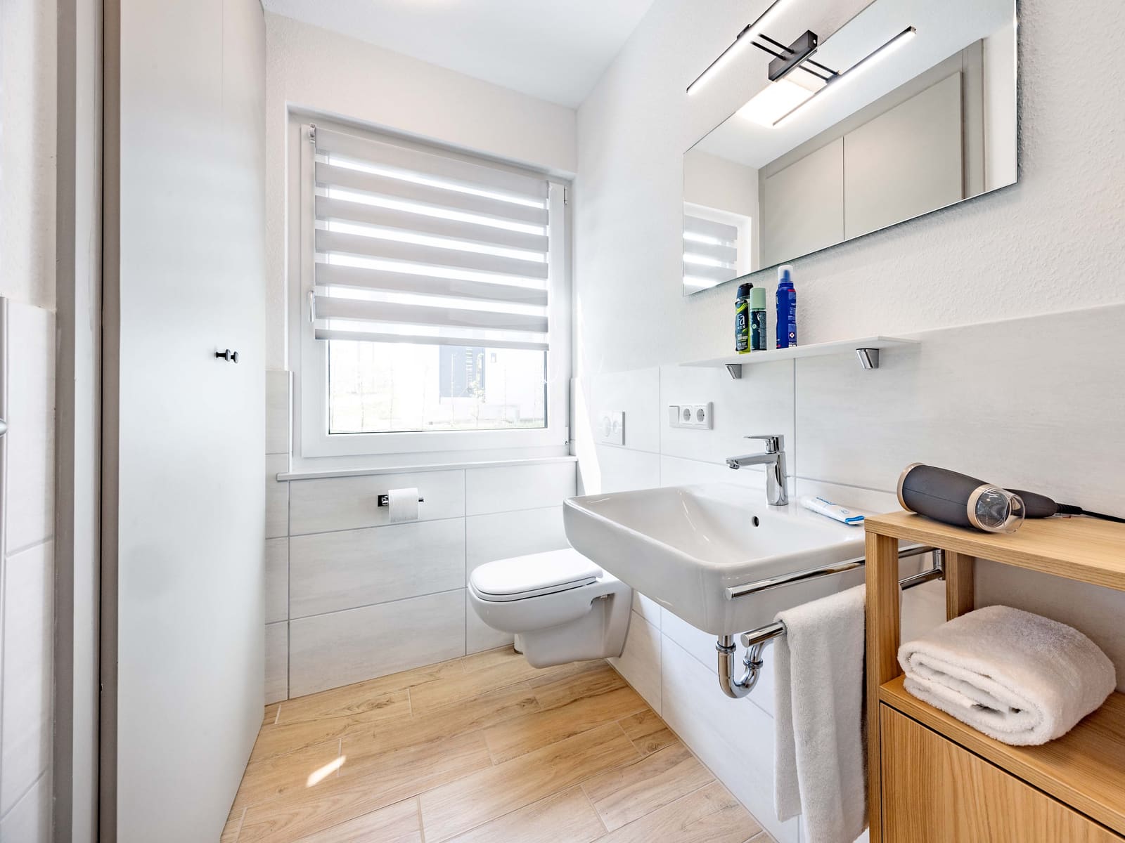 Bathroom with walk-in shower and WC